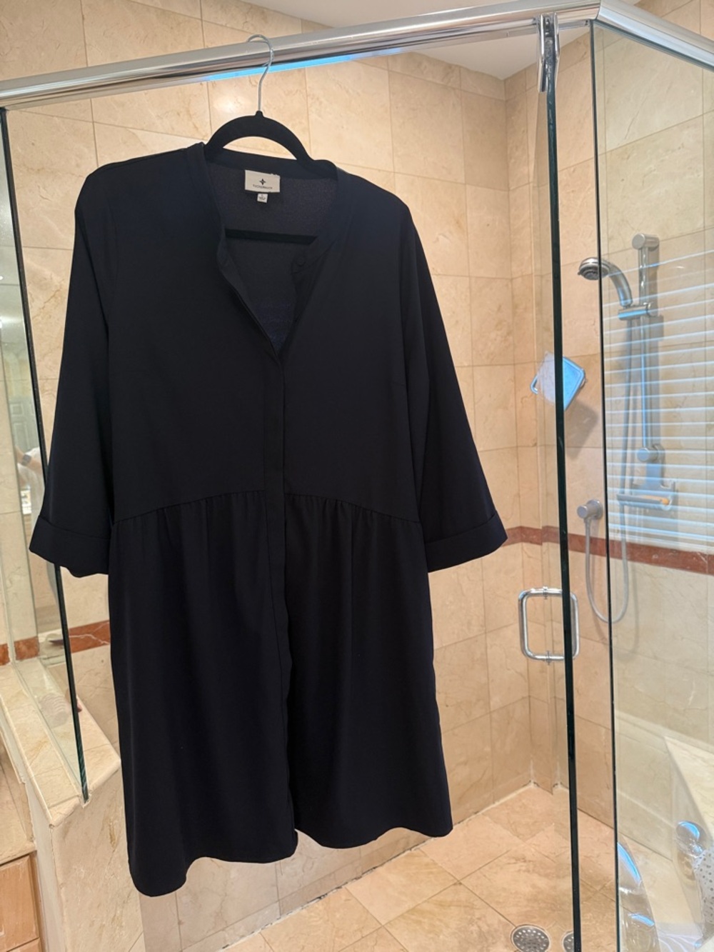 Tuckernuck Navy Crepe Royal Shirt Dress
Original price online $148